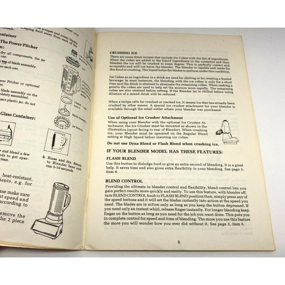 Your Blender Cookbook Pleasure of Blending Vintage Waring 7 Speed Blender Recipe - Picture 3 of 7